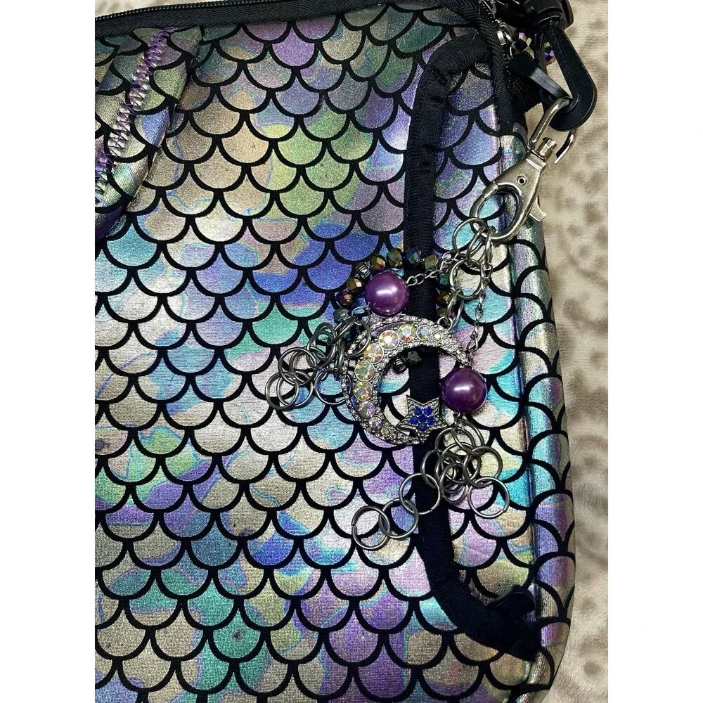 Iridescent Mermaid Scale Laptop Messenger Carrying Bag/Sleeve 11X15